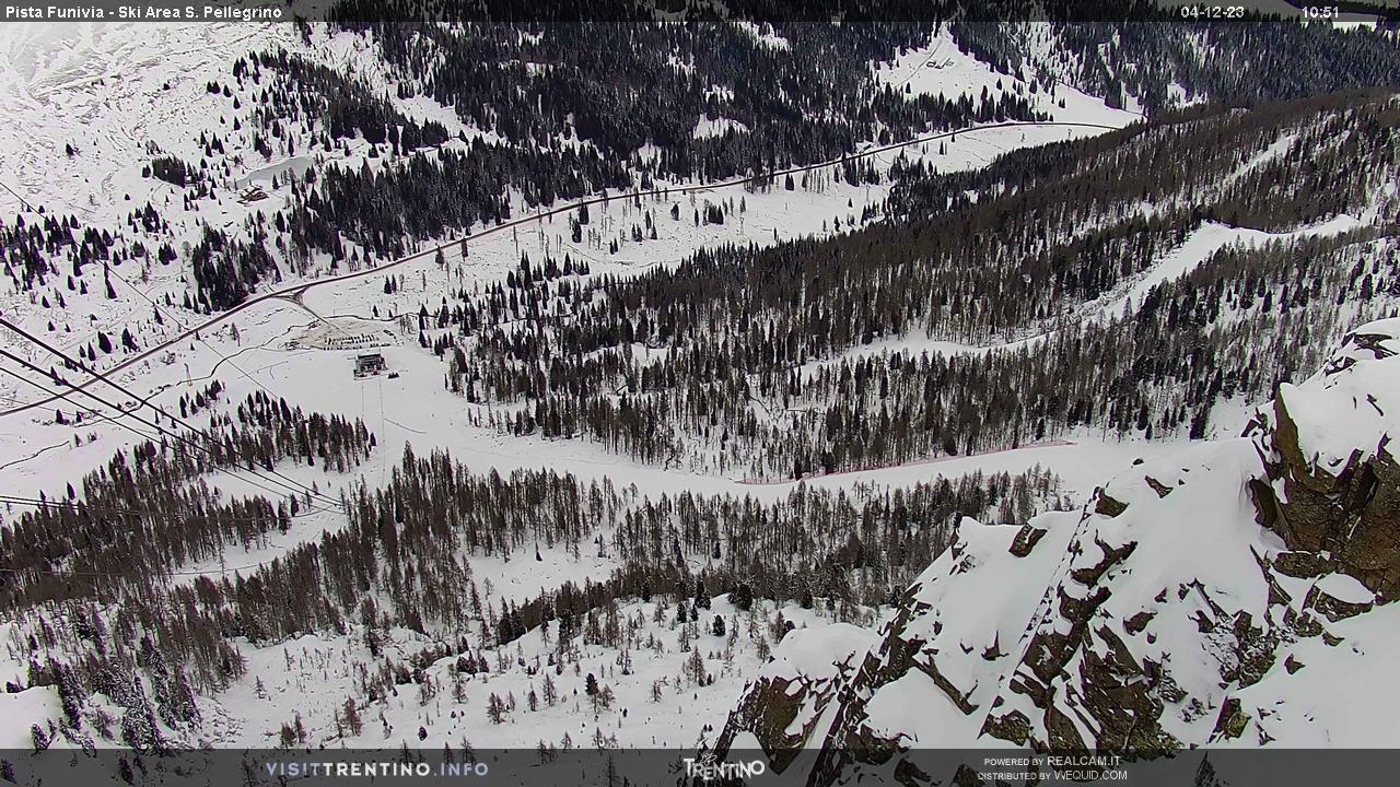 Webcam Pista la Volata vista da Col Margherita